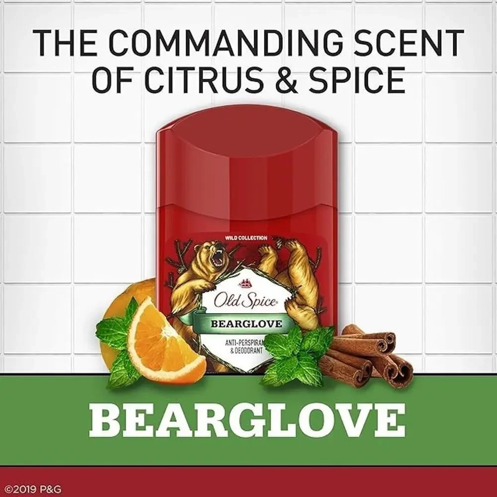 NEW Old Spice Bearglove Collectible Figurine Stick Deodorant Holder Sealed Box